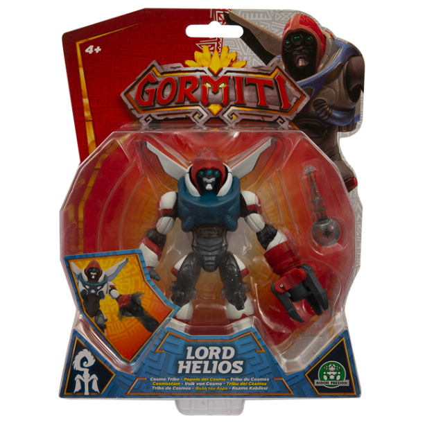 Gormiti Lord Helios - Action Figure Articolata con Arma – Giochi Preziosi