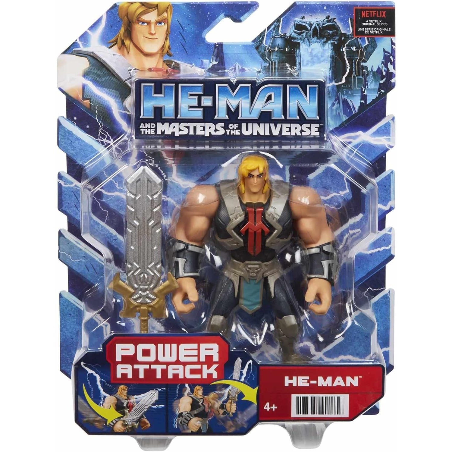 He-Man and the Masters of the Universe – He-Man Power Attack Action Figure – Mattel