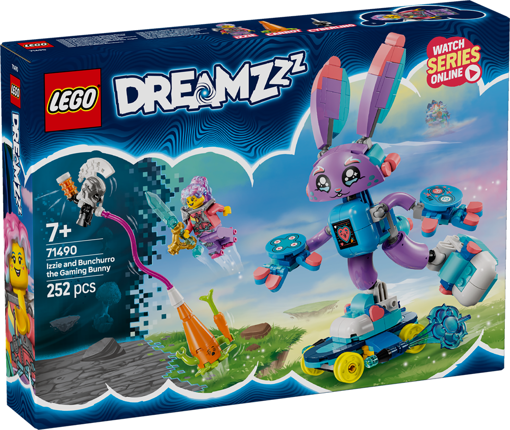 LEGO DREAMZzz 71490 - Izzie e il Coniglietto del Gaming Bunchurro – 252 Pezzi