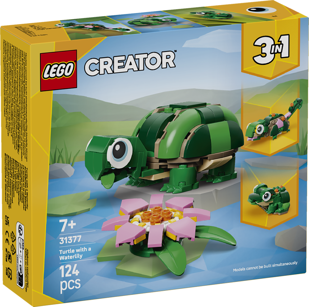 LEGO Creator 3 in 1 31377 - Tartaruga con Ninfea