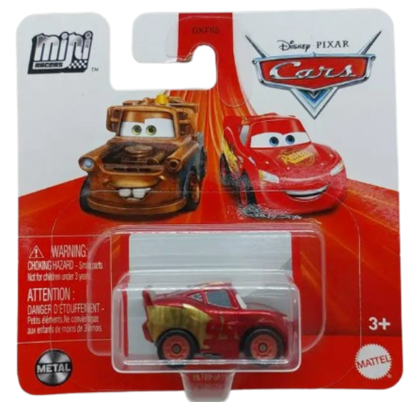 Disney Pixar Cars Mini Racers – Saetta McQueen Rust-eze Metallizzato – Mattel