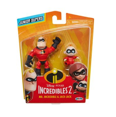 Disney Pixar Gli Incredibili 2 – Mr. Incredible & Jack-Jack Junior Supers – Jakks Pacific