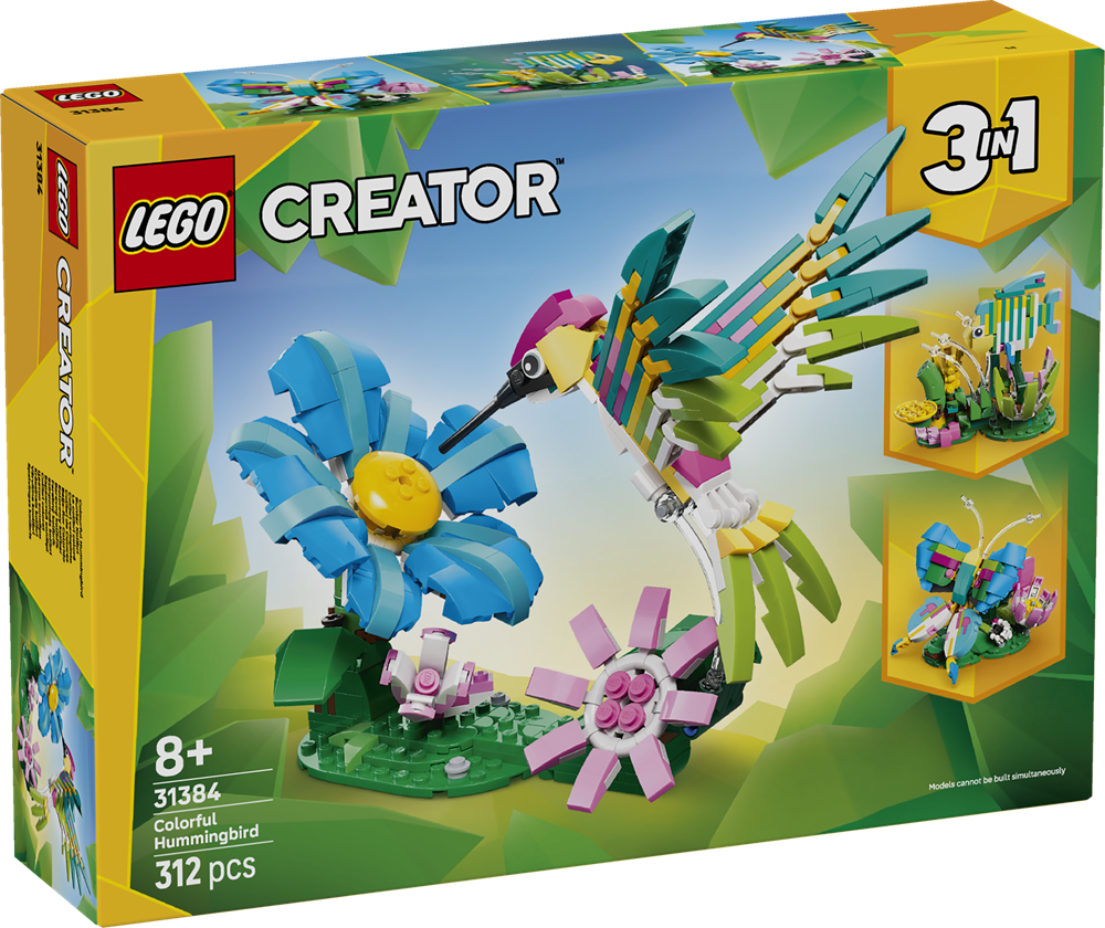 LEGO Creator 3 in 1 - 31384 Colibrì Colorato