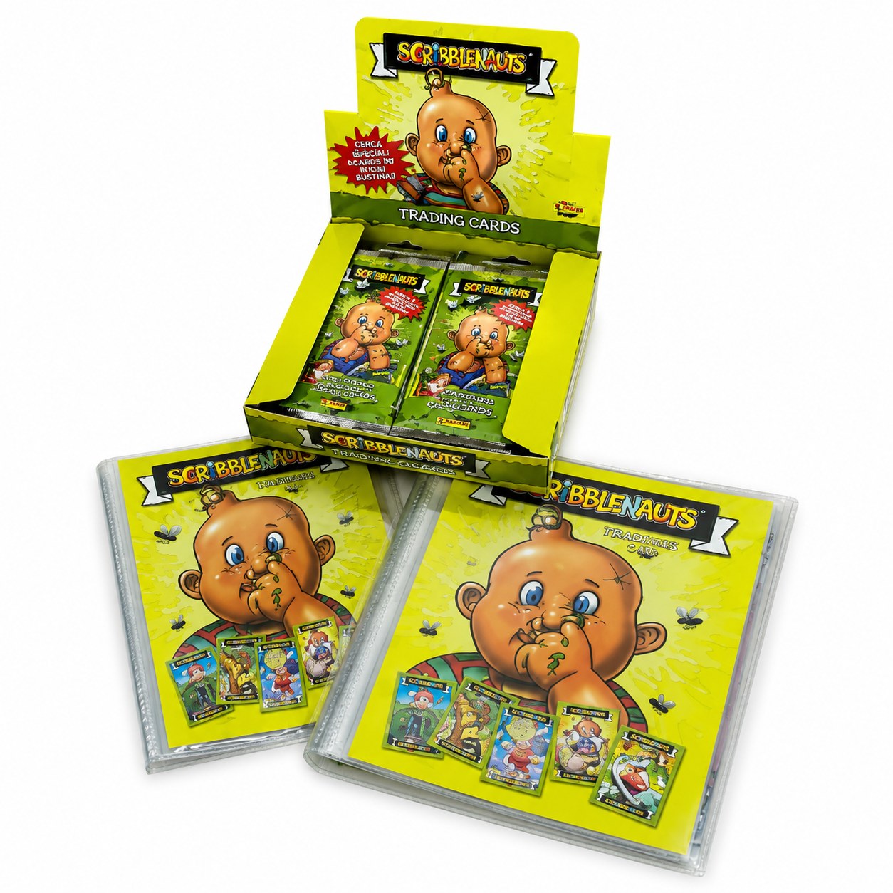 Sgorbions Trading Cards Topps – Box Completo 24 Bustine + 2 Album Raccoglitori Vuoti