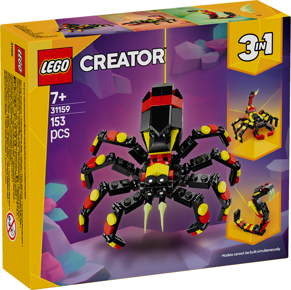 LEGO Creator 3 in 1 31159 - Animali Selvatici: Ragno Sorprendente