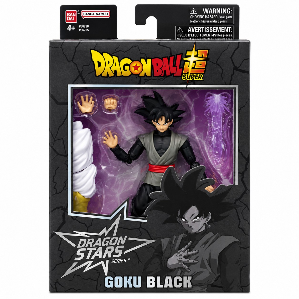 Dragon Ball Super – Goku Black Dragon Stars Series con Build-A-Figure Broly – Bandai