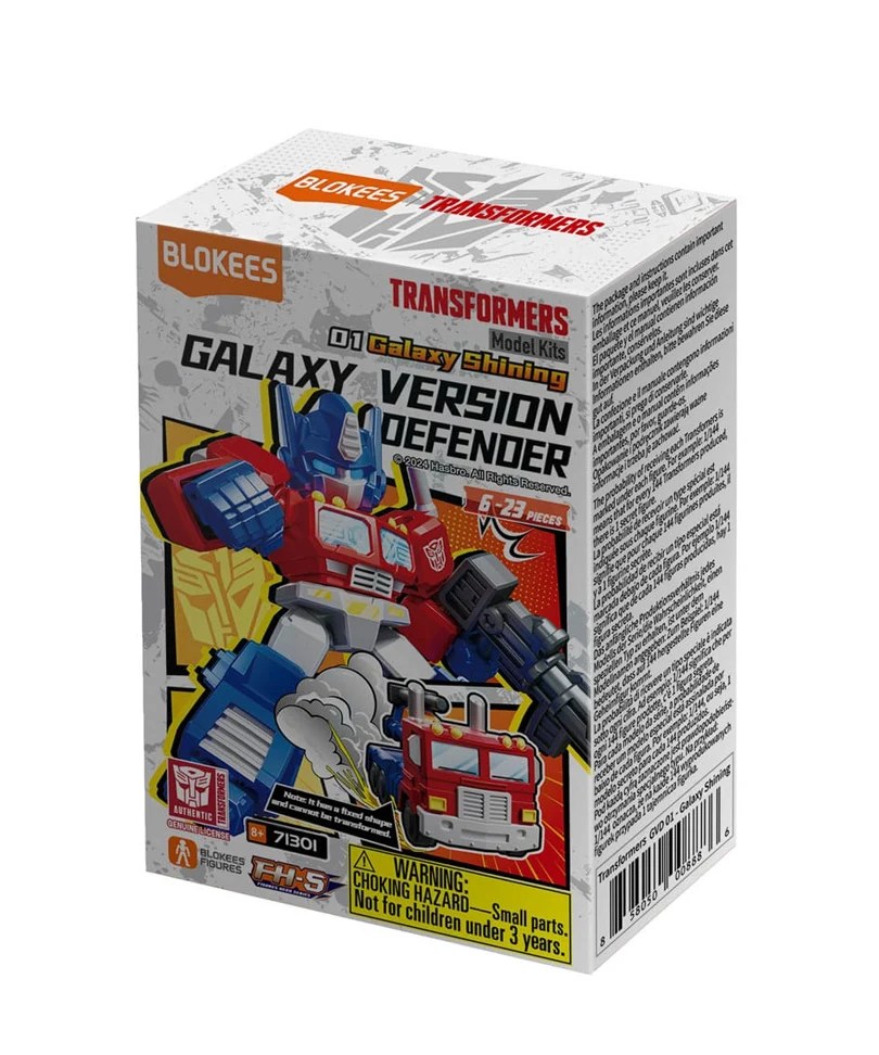 Blokees Transformers Galaxy Version 01 Defender – Model Kit Blind Box – 1 Personaggio Casuale