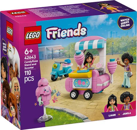 LEGO Friends 42643 - Bancarella di Zucchero Filato e Scooter