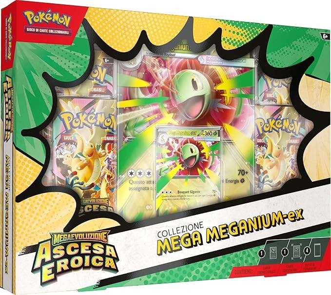 Pokémon - Collezione Mega Meganium-ex - Ascesa Eroica