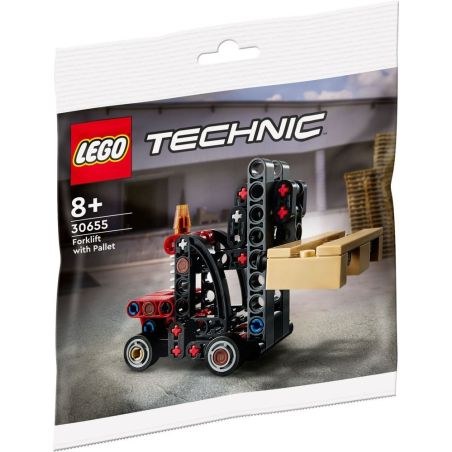 LEGO Polybag Technic 30655 - Carrello Elevatore con Pallet