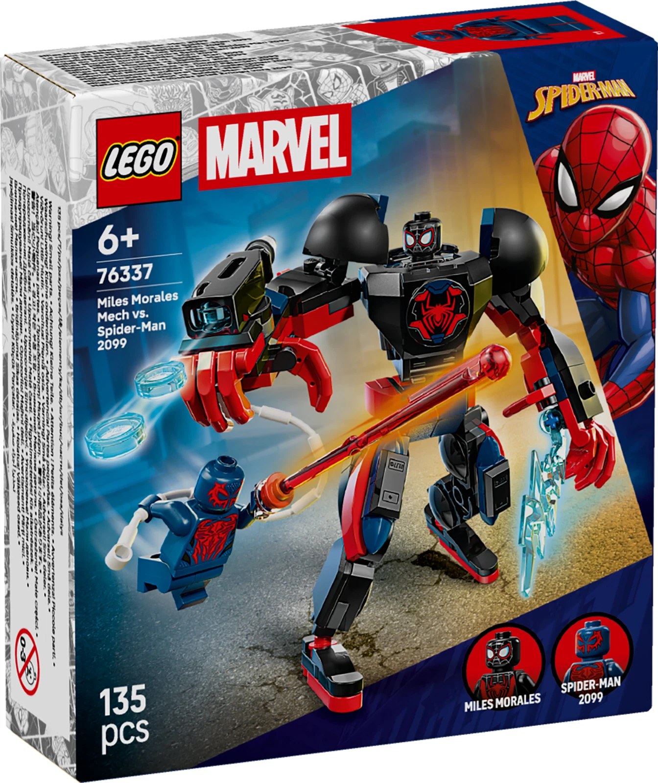 LEGO Marvel 76337 - Miles Morales Mech vs. Spider-Man 2099