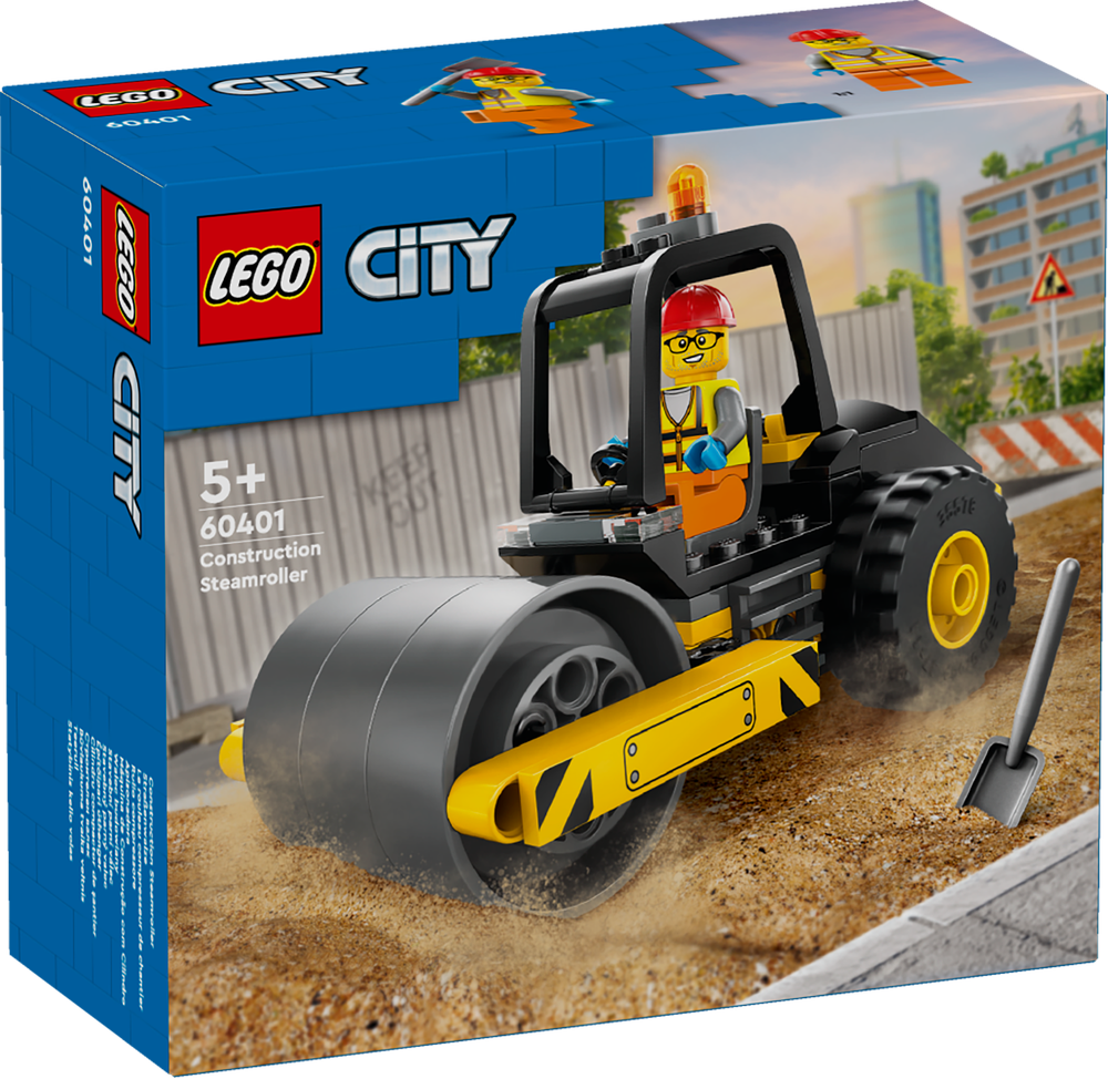 LEGO City 60401 - Rullo Compressore da Cantiere