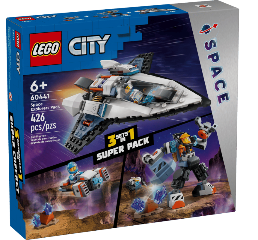 LEGO City Space 60441 - Avventura con Astronave e Mech