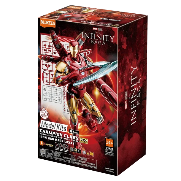 Action Figure Blokees 73920 - Iron Man MK85 Marvel Infinity Saga Champion Class 01