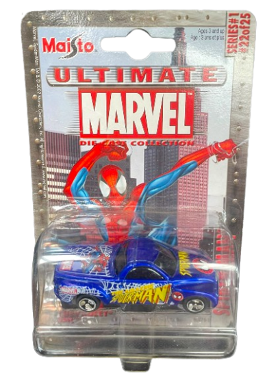 Maisto Ultimate Marvel Die-Cast Collection – Auto Marvel Spider-Man e Hulk – 4 Varianti Disponibili