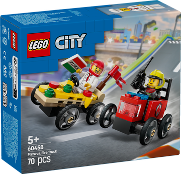 LEGO City 60458 - Pizza vs. Camion dei Pompieri