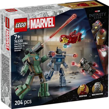 LEGO Marvel 76320 - Iron Man e War Machine contro i Droni di Hammer