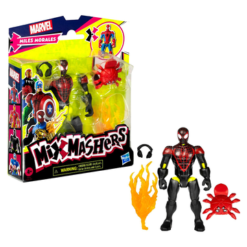 Marvel MixMashers - Miles Morales Spider-Man Action Figure Mix & Match – Hasbro