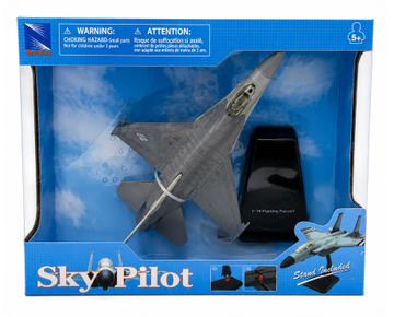 NewRay Sky Pilot – F-16 Fighting Falcon Modellino Aereo Militare con Base Espositiva