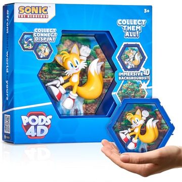 Sonic the Hedgehog – Tails PODS 4D Collectible Display con Sfondo 4D