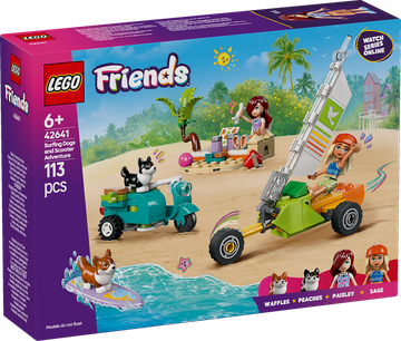 LEGO Friends 42641 - Avventure Canine su Windskate e Sidecar