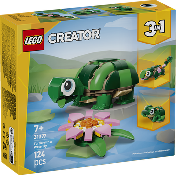 LEGO Creator 3 in 1 31377 - Tartaruga con Ninfea