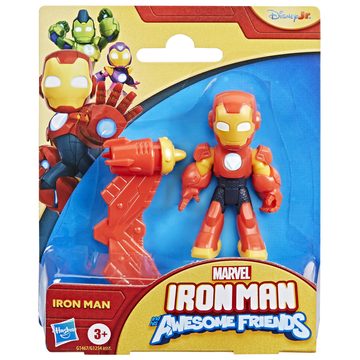 Marvel Iron Man and His Awesome Friends – Iron Man Action Figure con Accessorio Blaster – Hasbro