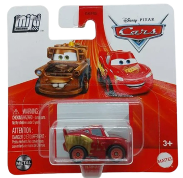 Disney Pixar Cars Mini Racers – Saetta McQueen Rust-eze Metallizzato – Mattel