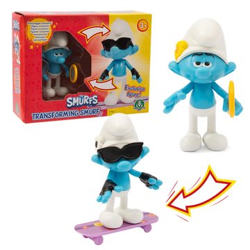 I Puffi – Personaggio Puffo Vanitoso Trasformabile con Skateboard – Giochi Preziosi