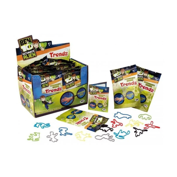 Ben 10 Ultimate Alien - Box da 20 Bustine di Braccialetti Elastici Sagomati - Trendz