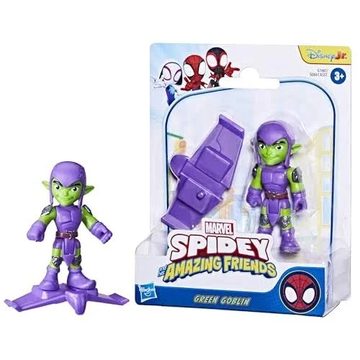 Marvel Spidey and His Amazing Friends – Green Goblin Action Figure con Glider – Hasbro