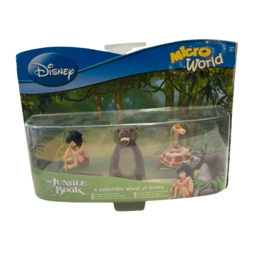 Disney Il Libro della Giungla – Mowgli, Baloo & Kaa Micro World Set 3 Figure da Collezione