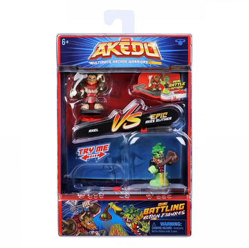 Akedo Ultimate Arcade Warriors – Versus Pack Axel VS Epic Miss Slither – Giochi Preziosi