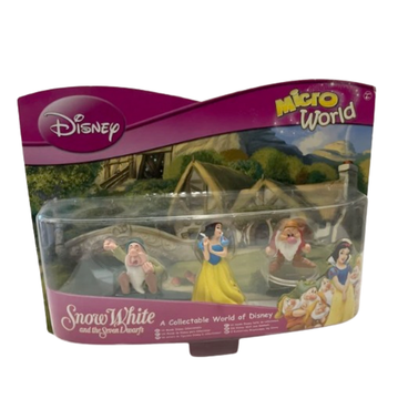 Disney SnowWhite – Biancaneve e i Sette Nani Micro World Set 3 Figure da Collezione