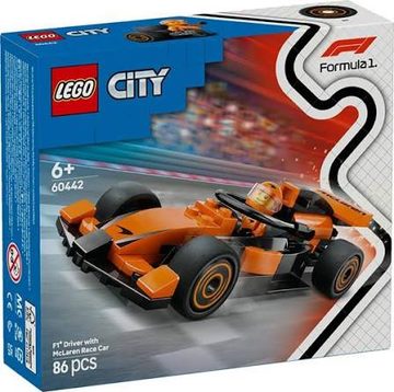 LEGO City 60442 - Pilota di F1 con Auto da Corsa McLaren