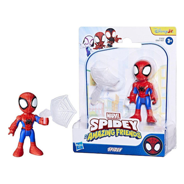 Marvel Spidey and His Amazing Friends – Spidey Action Figure con Ragnatela – Hasbro